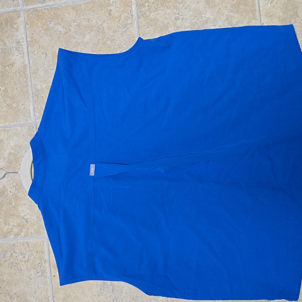 Figs Royal Blue Rafaela Oversized Scrub Top